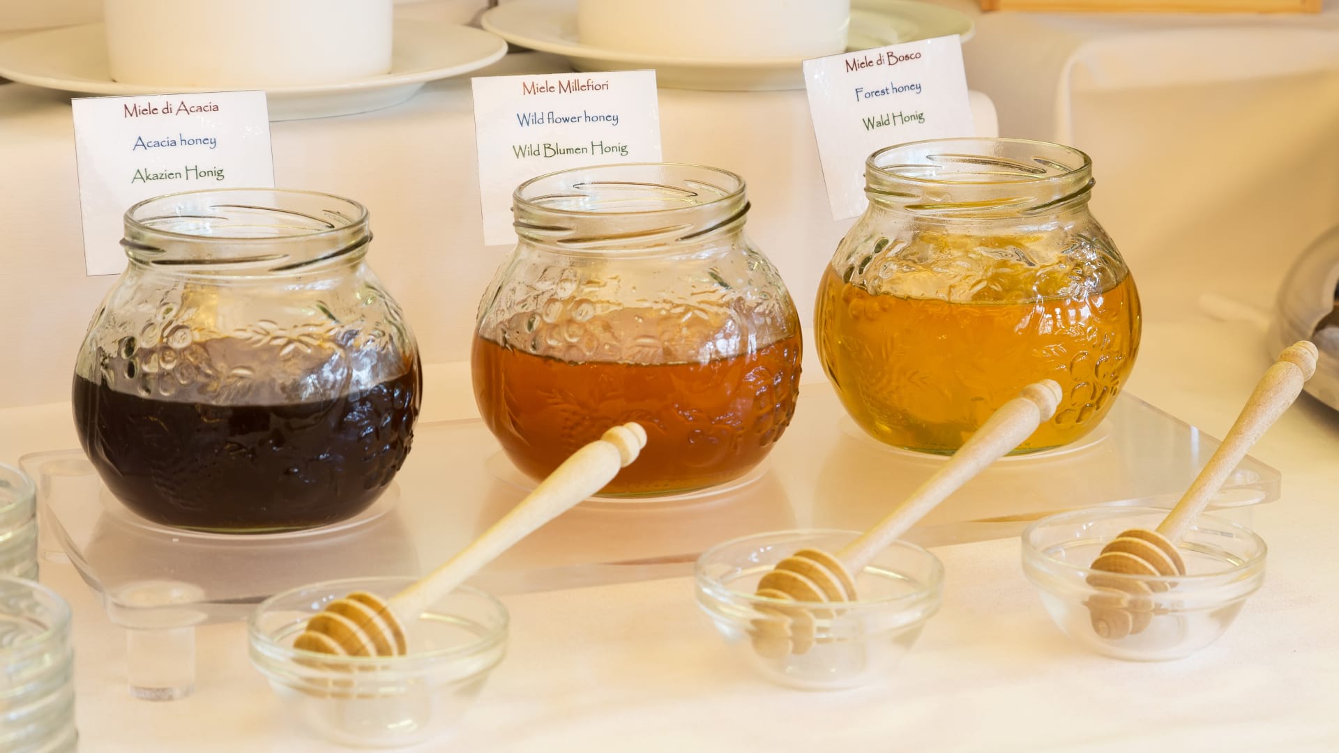 selection of honey