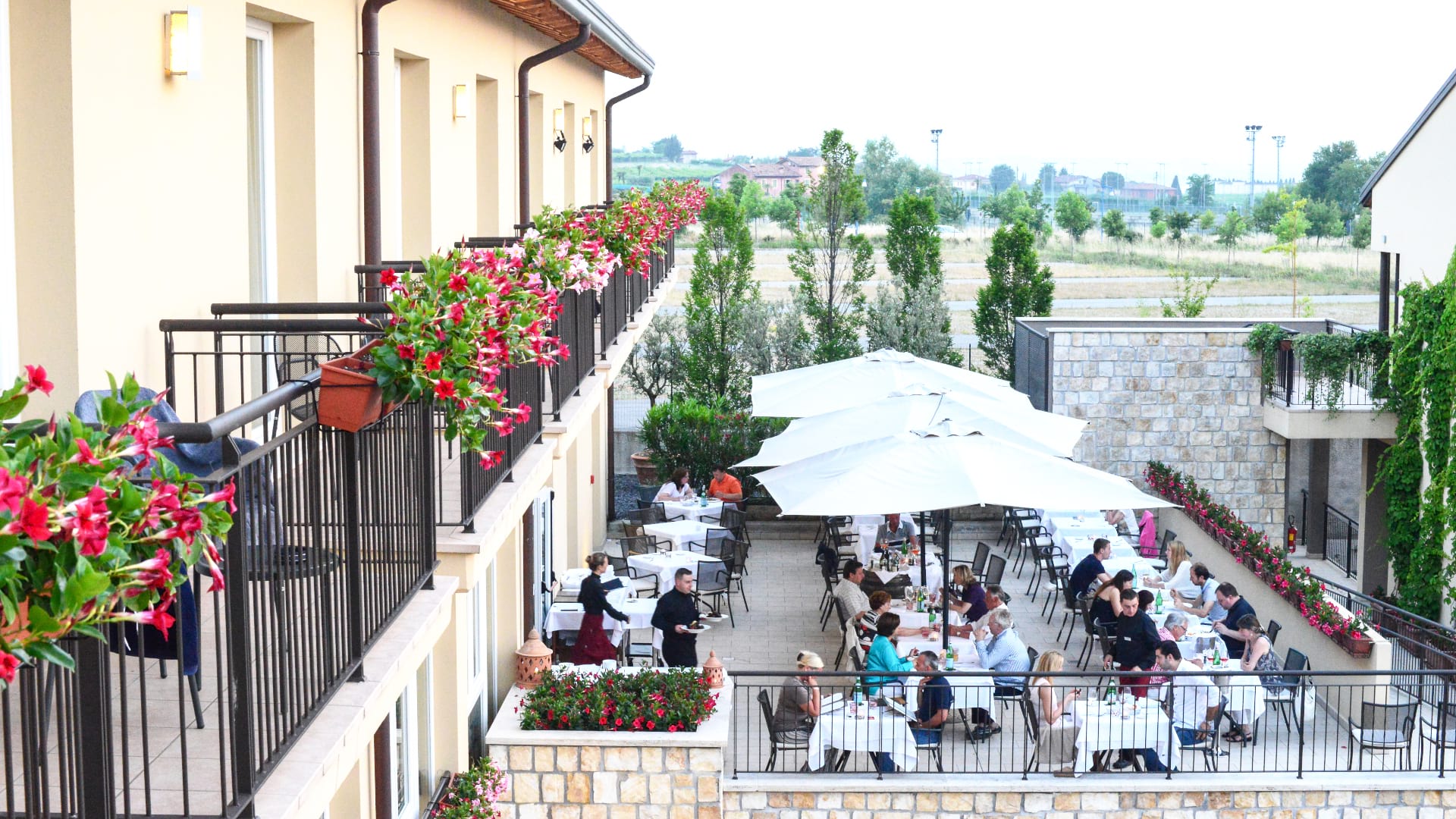 outer terrace of the restaurant